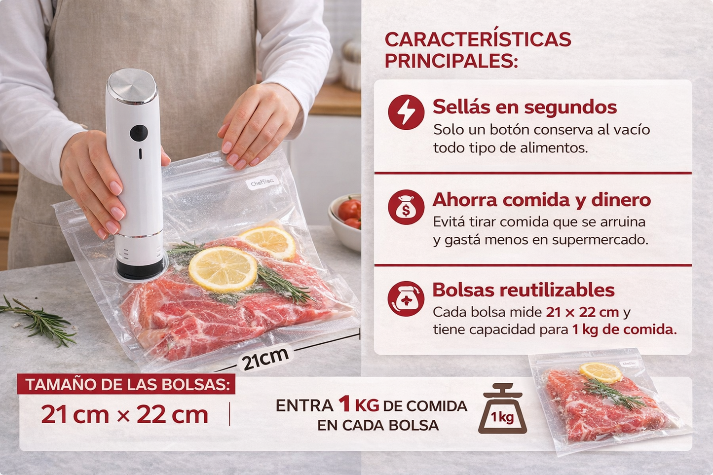 Selladora al vacio - ChefVac